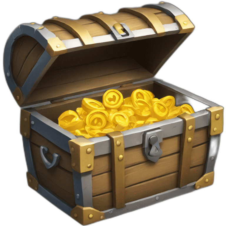 an empty treasure chest emoji