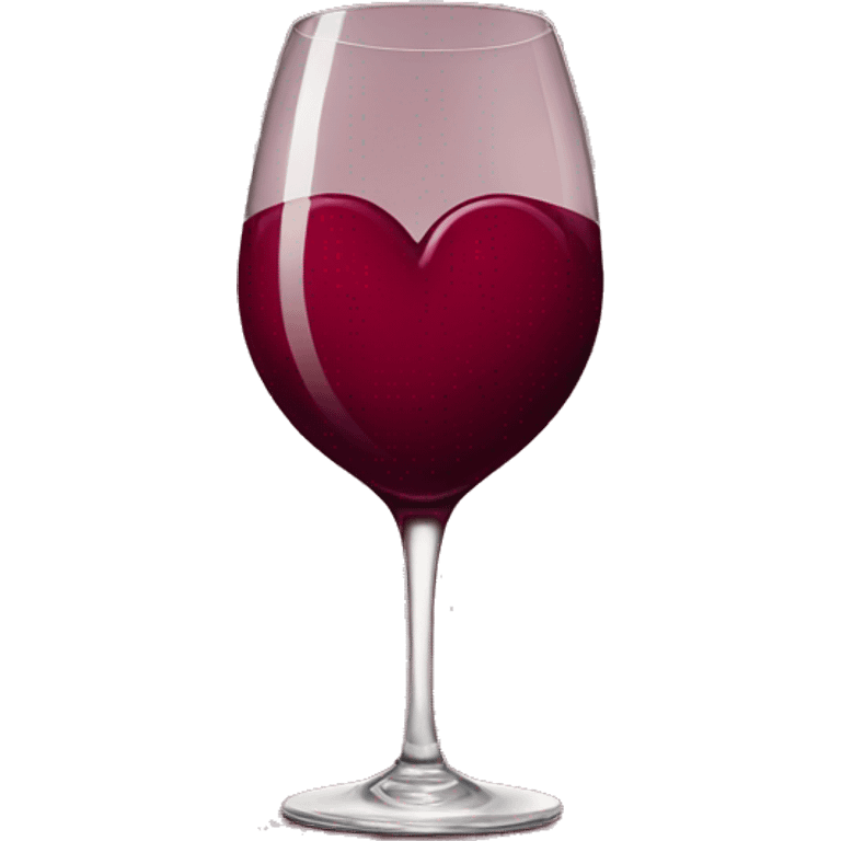 Wine color heart emoji