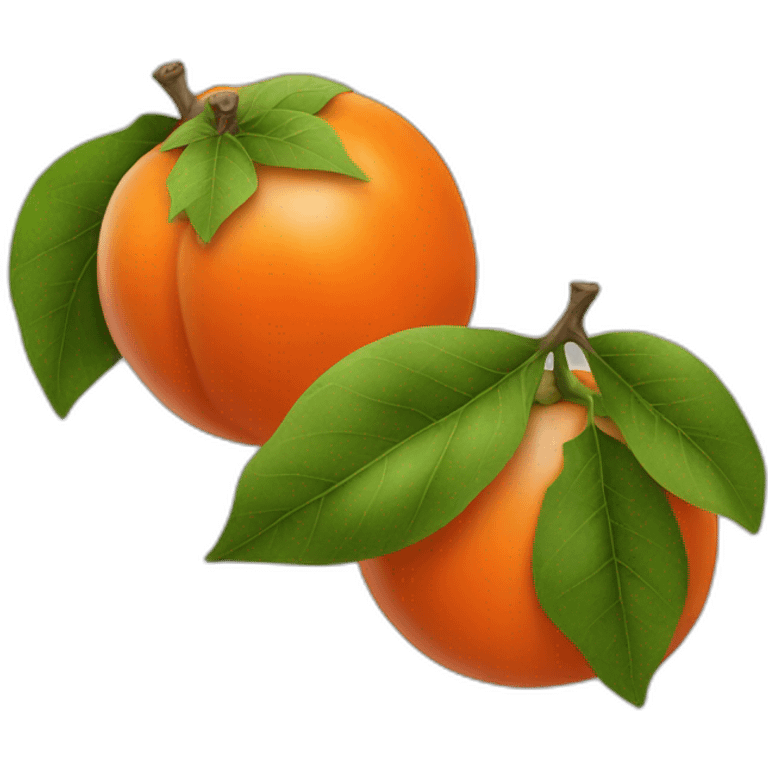 persimmon emoji