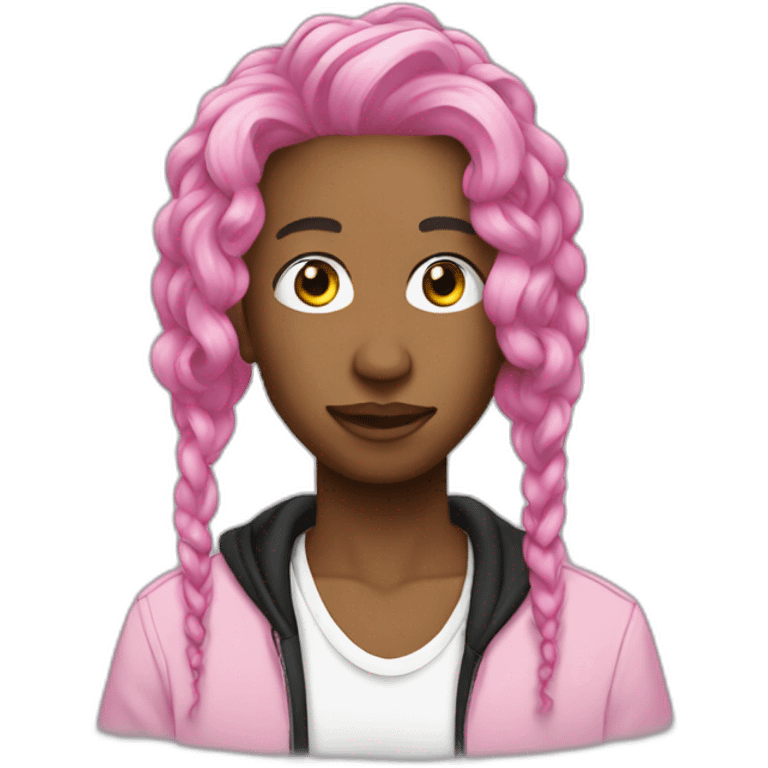 rapper sofaygo pink hair emoji