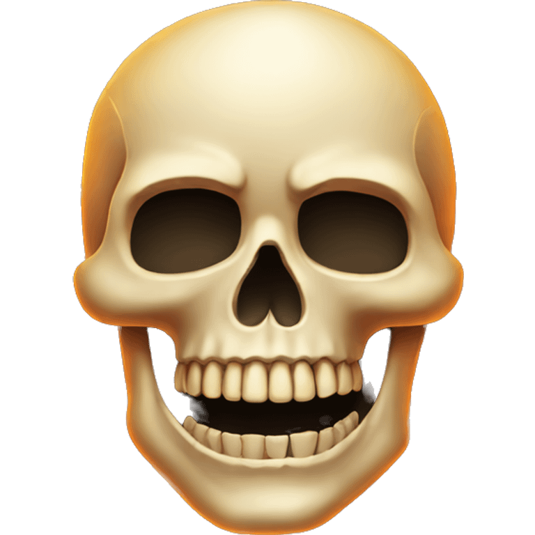 Skull with fire around it emoji