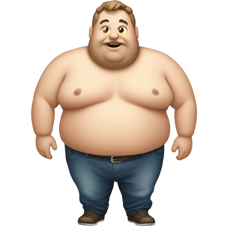 Fat guy emoji