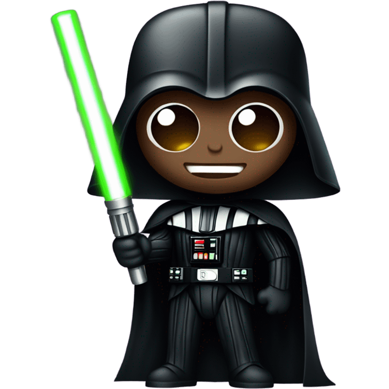 Darth Vader holding lightsaber emoji