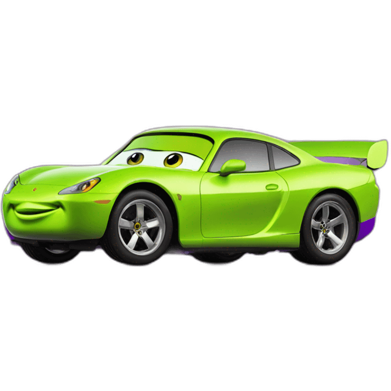 lemon-green-and-purple-neon-Lighting mcqueen emoji