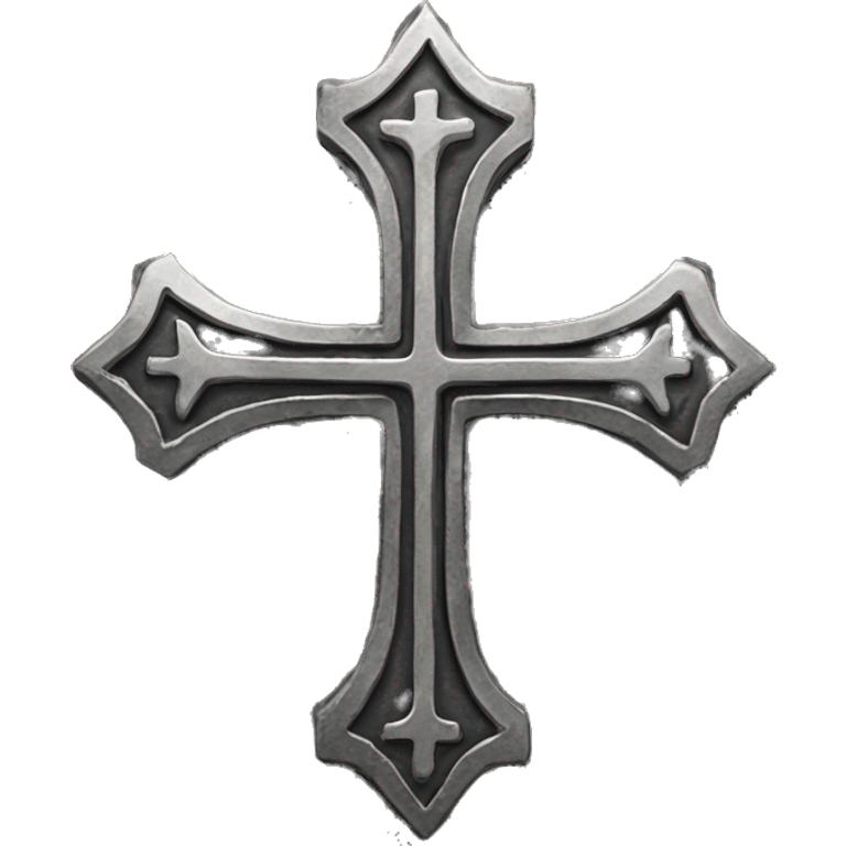 Metal cross emoji