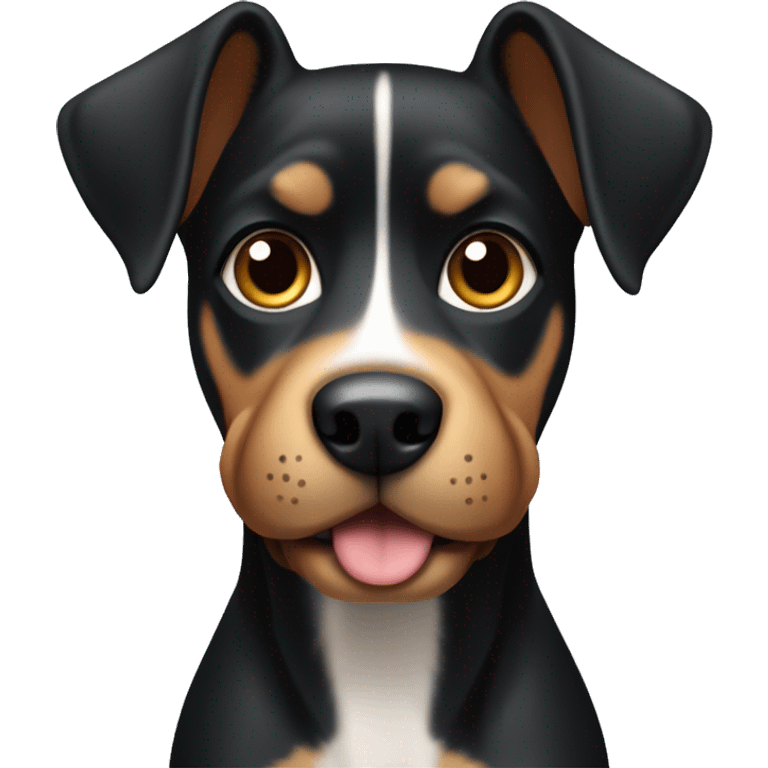 Black and tan short haired dog emoji