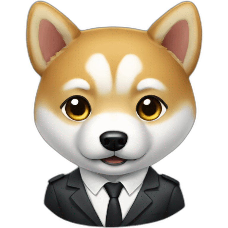 shiba iny agent 007 emoji