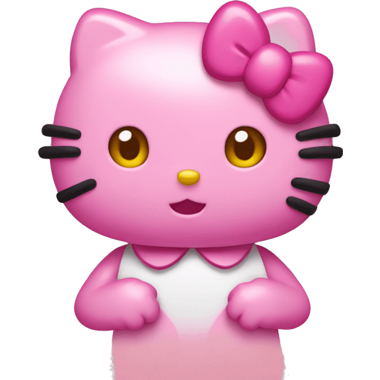 Hello kitty pink emoji