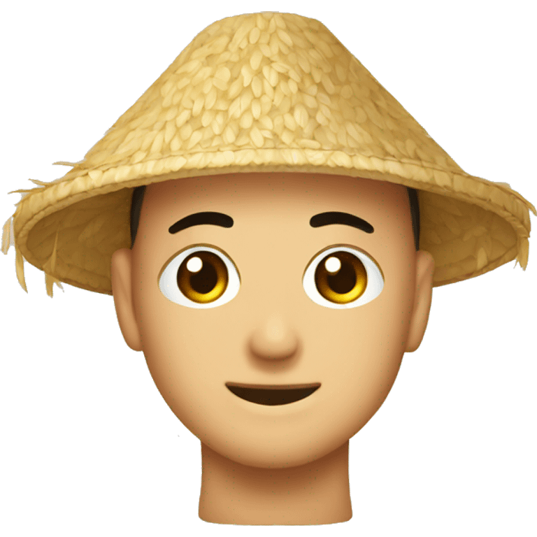 Rice hat emoji