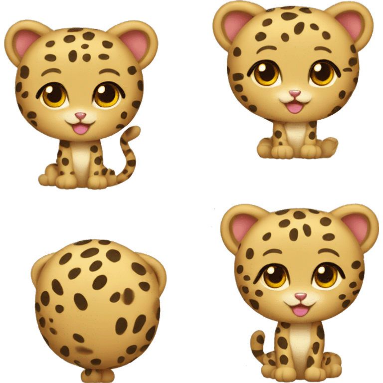 Cheetah hello kitty version emoji