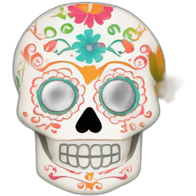 dia de los muertos papel picado emoji