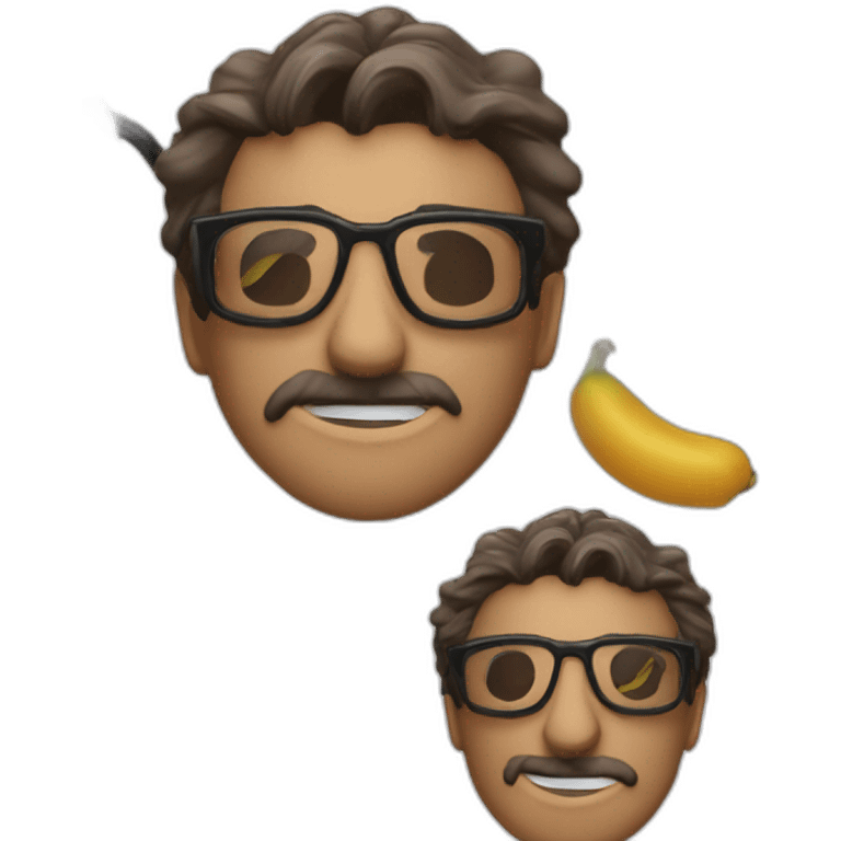 Alcohólico y gafas pasta grandes i negras emoji