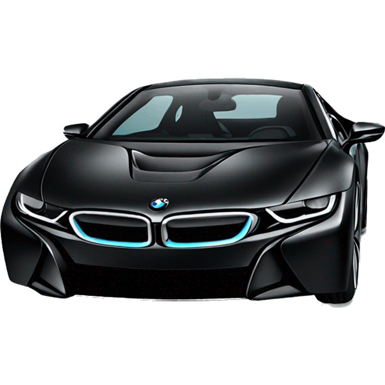 Black BMW I8 emoji