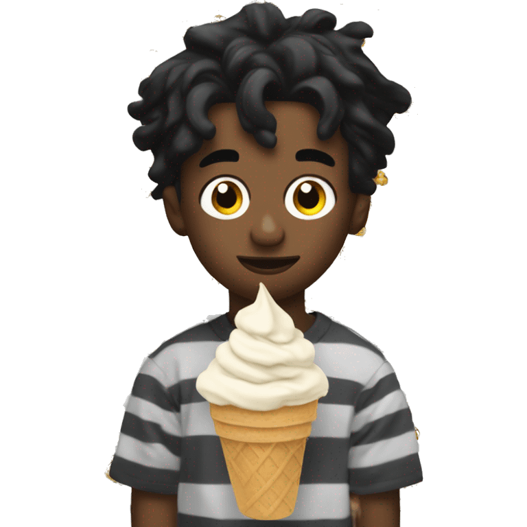 Playboi Carti eating ice cream emoji