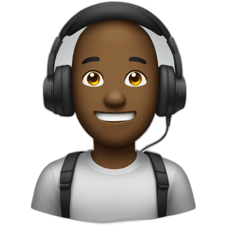 emoji using headphones emoji