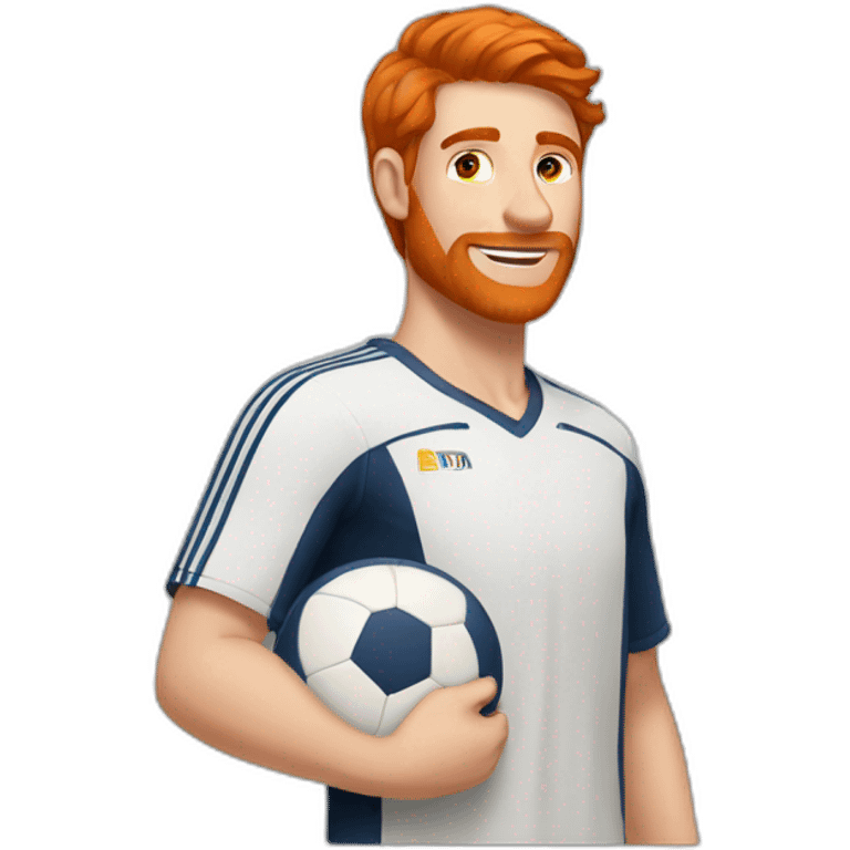 A redhead guy who play volley emoji