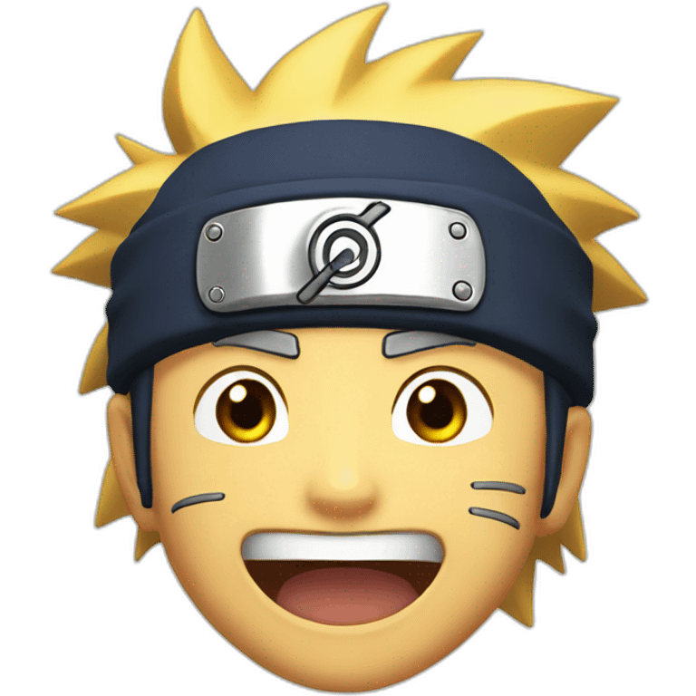 Naruto laughing emoji