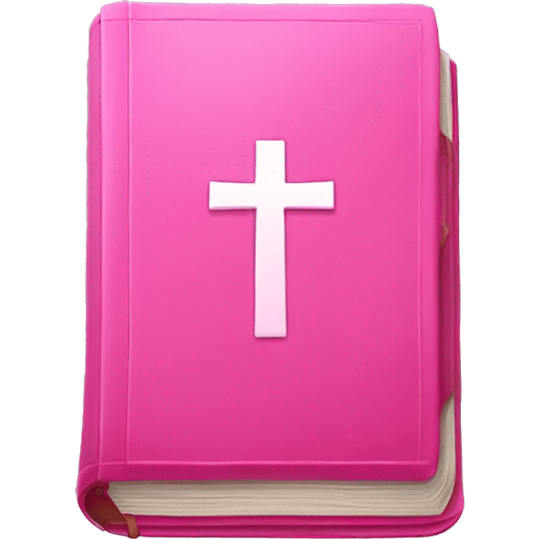 Pink bible emoji