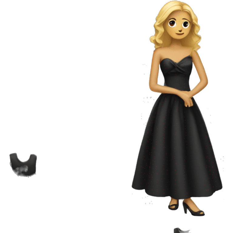 black dress emoji