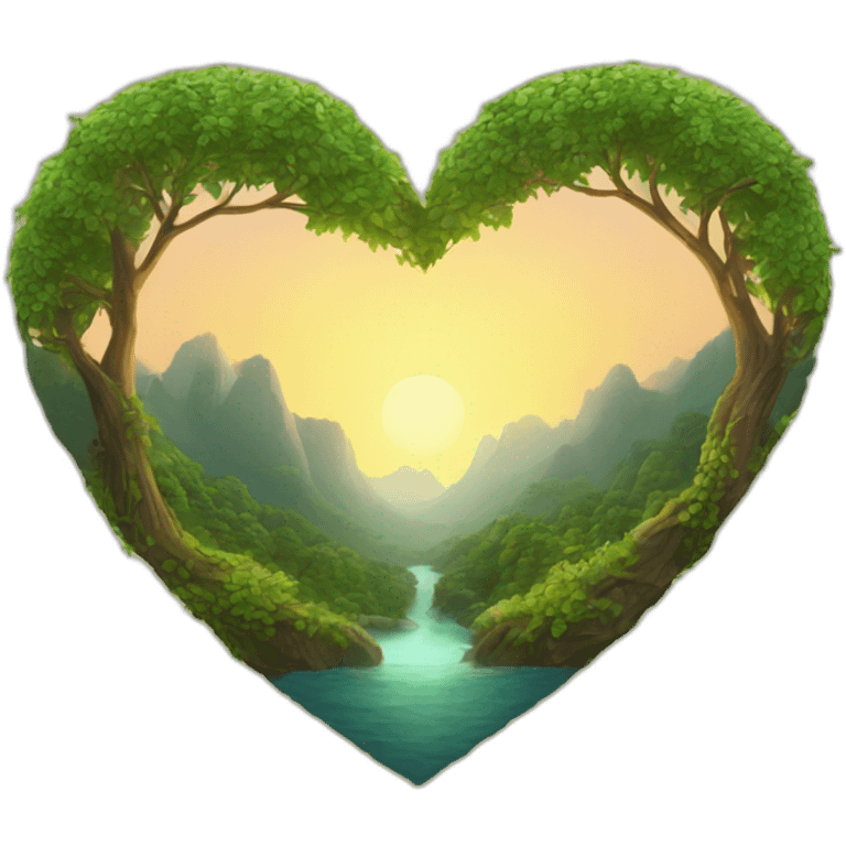 Nature heart emoji