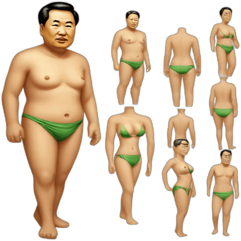 Chairman Mao in a bikini emoji