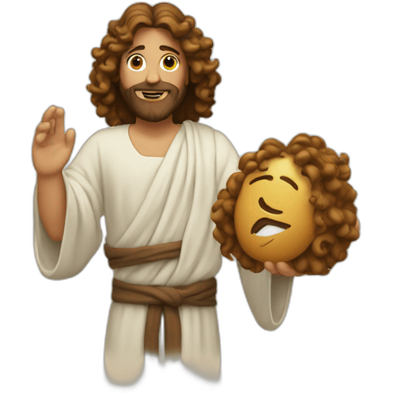 jesus-with-curles emoji