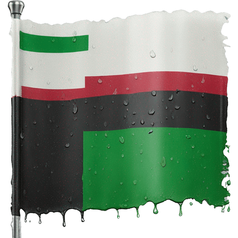 Plalestine flag damaged and wet emoji