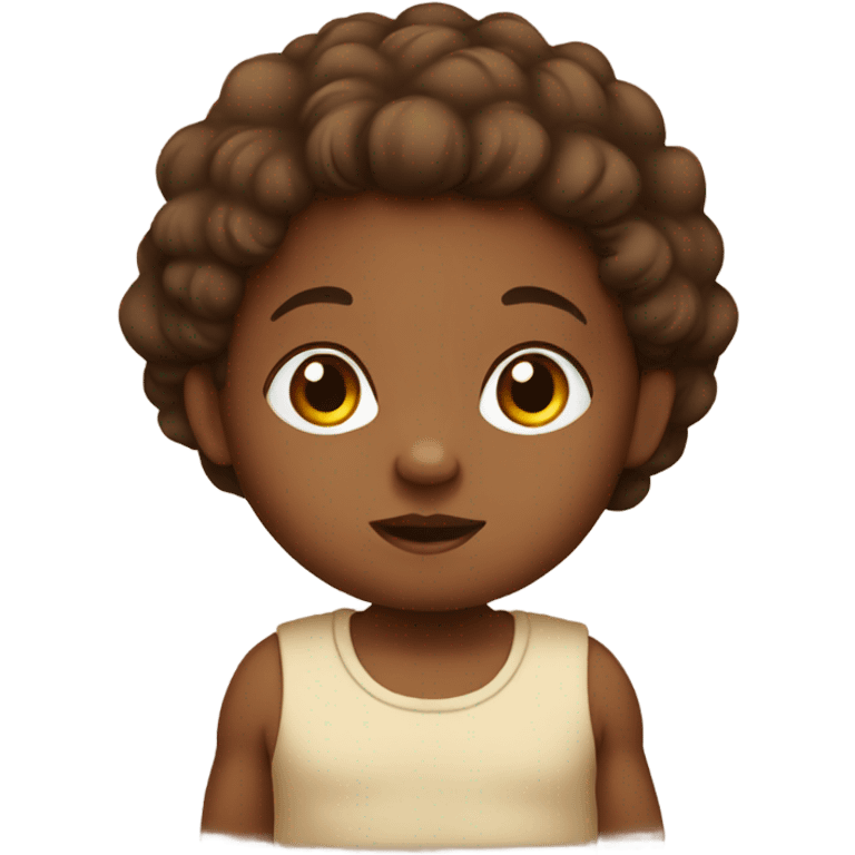 brown baby emoji