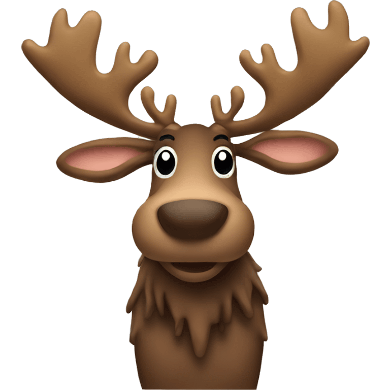 Christmas moose emoji