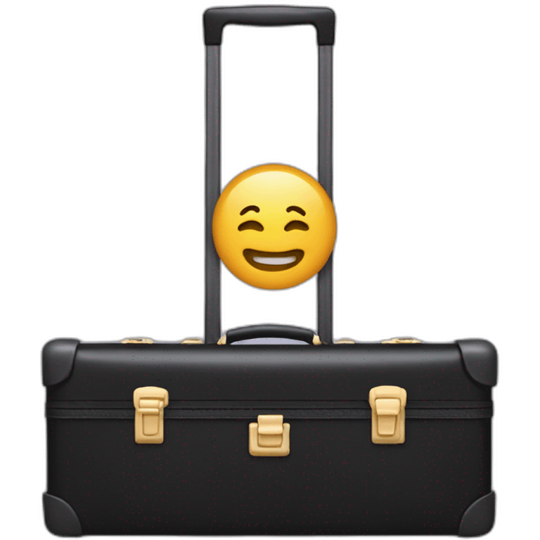 valise noir de profil  emoji