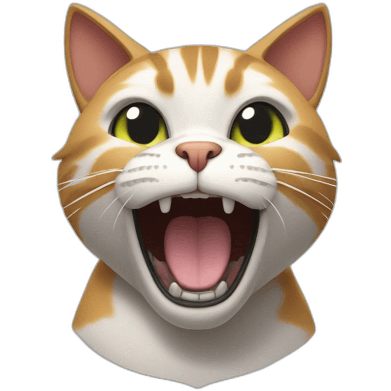 Pumped up cat emoji