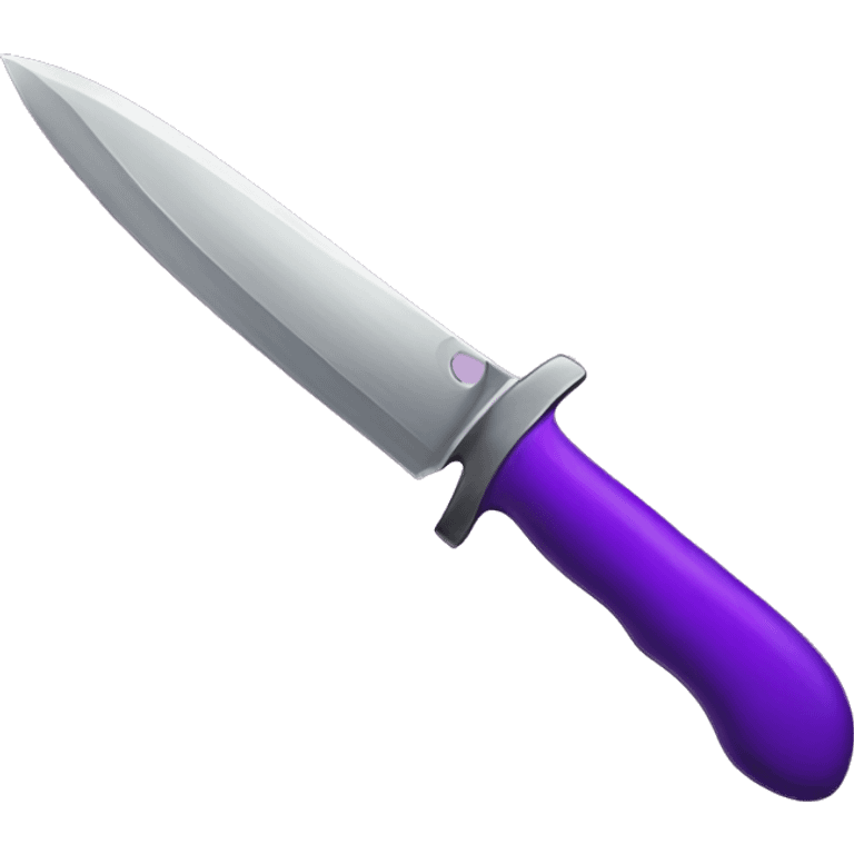 Purple knife emoji