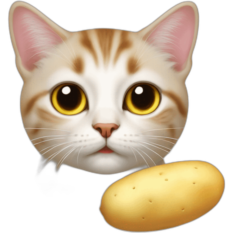 Cat, potato, pelmeni emoji