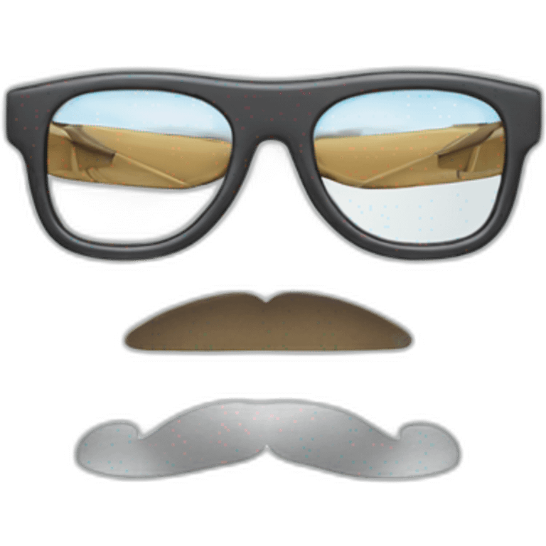 glasses made out of planes emoji