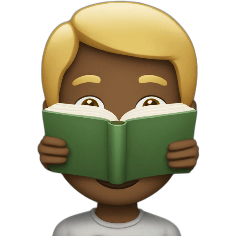 man holding a book emoji