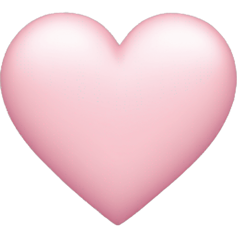 Light pink Heart without face  emoji