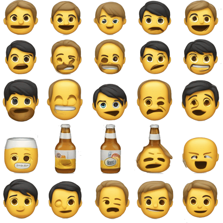 napravi mi emoji smedokose cure koja pije pivo emoji