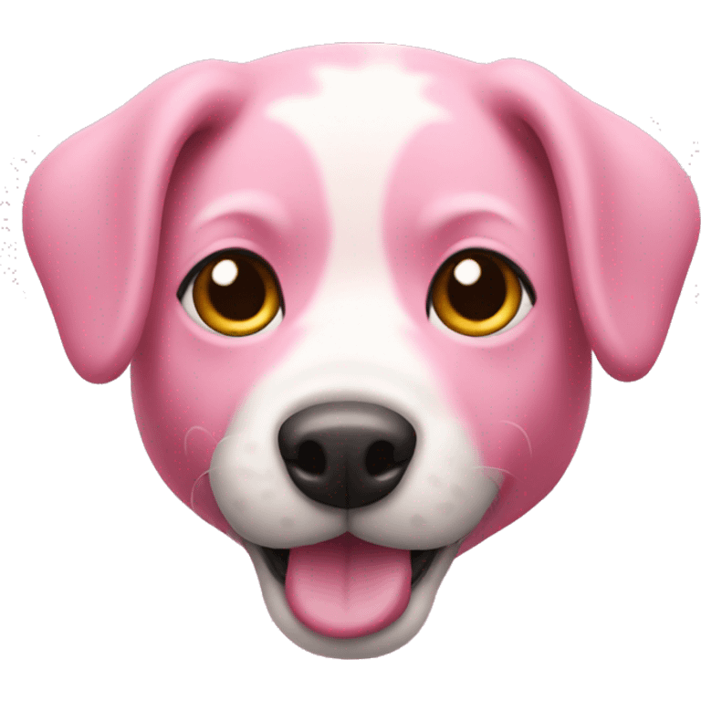 Pink dog  emoji