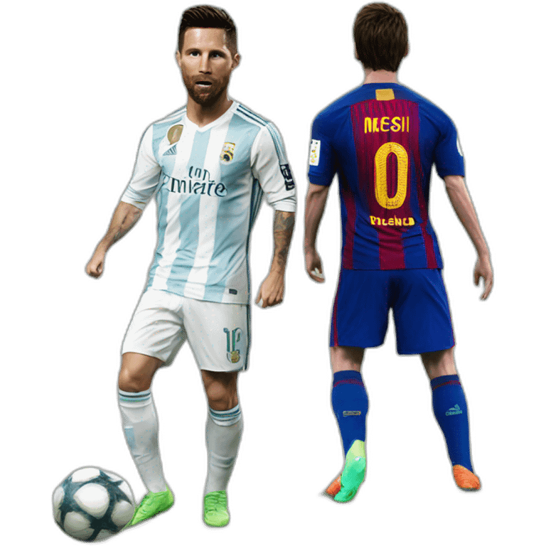 ronaldo vs messi emoji