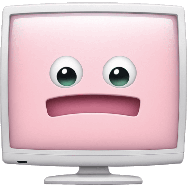 pastel pink monitor emoji