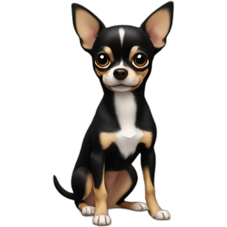 Chihuahua black emoji