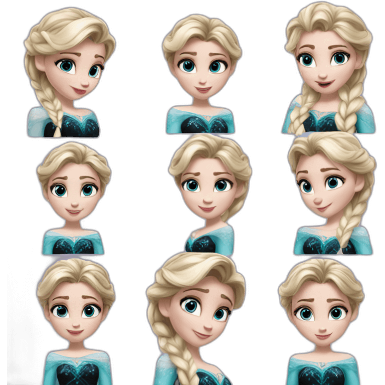 Elsa Anna sister love emoji