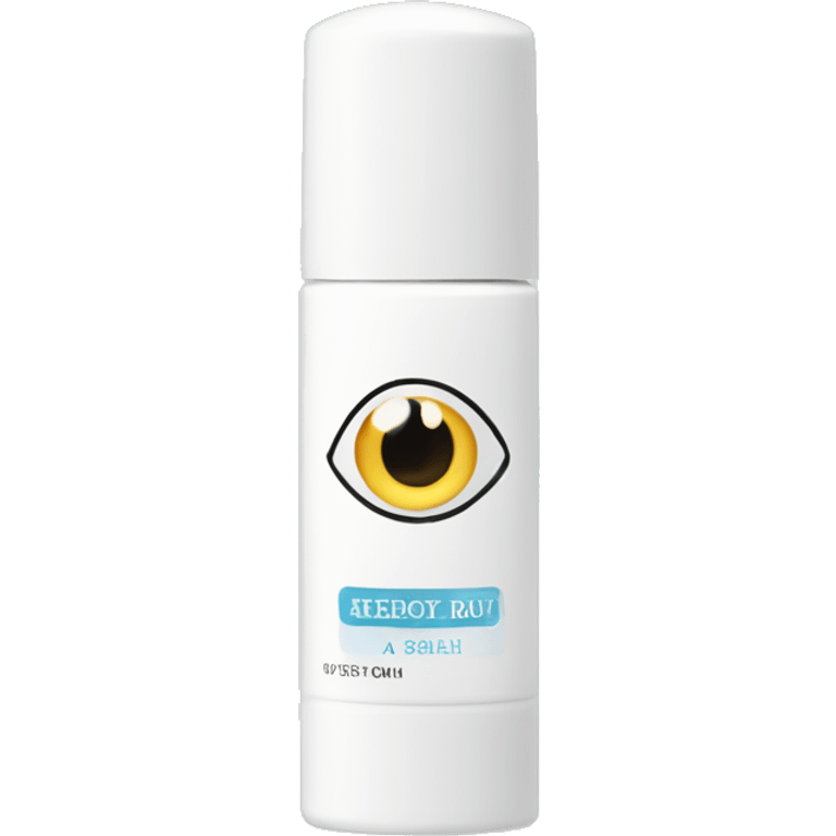 eye cream bottle with label emoji