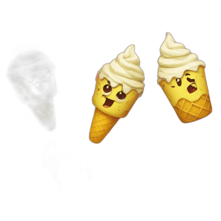 SpongeBob withice cream emoji