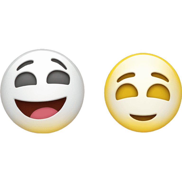 Mobile and smiley face emoji