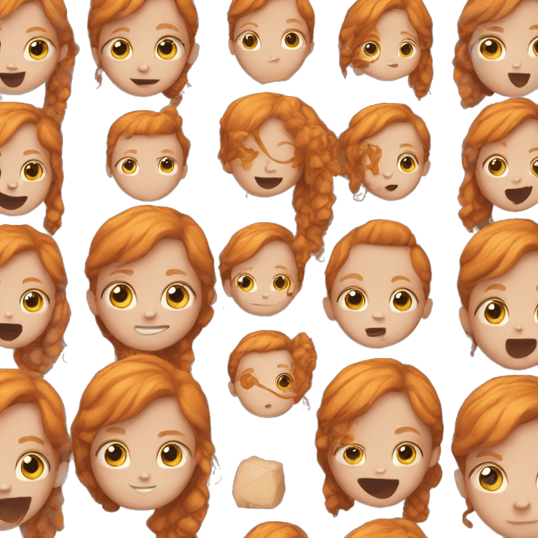 Children ginger emoji