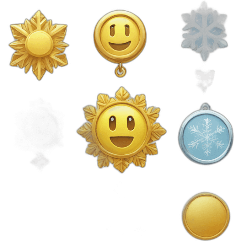 badge, medal, book, paper, scroll, new year, snowflake, pokemon, picture emoji