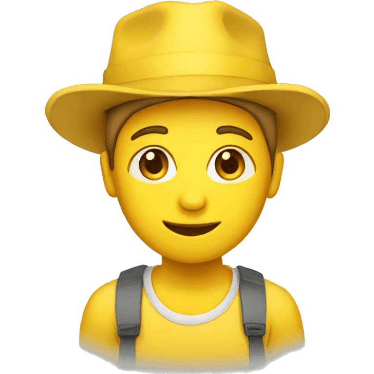 yellow hat emoji