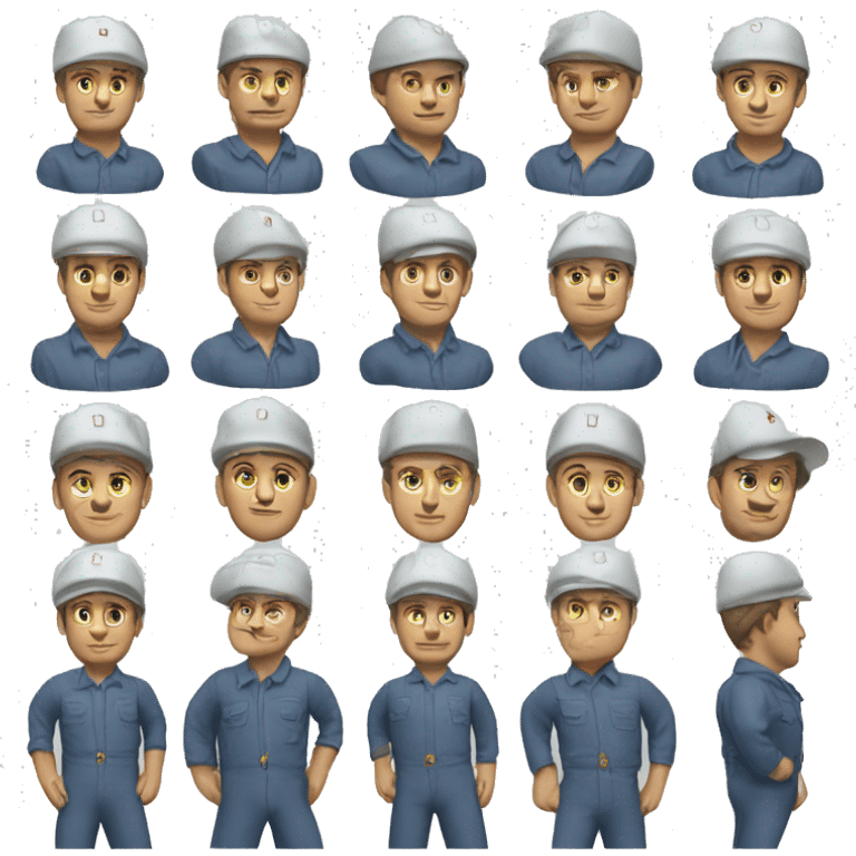 photorealistic USSR worker  emoji