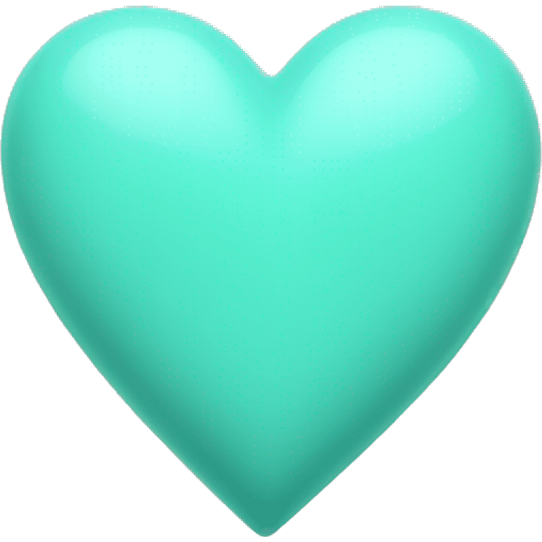 Pastel Turquoise heart emoji